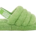 UGG NEW SZ 5 Women's Fluff Yeah Slide Shearling Fur 1095119 in Apple Sandal logo Photo 0