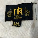 Metric Knits 100% Rabbit Fur Poncho Size M/L White Size M Photo 3