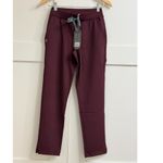 FIGS Tena FORMx Slim Tapered Scrub Pants in Burgundy, Size XXS Photo 8