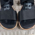 Sorel Black Sporty Ella III Ankle Strap Flat Sandals with Cushioned Footbed Photo 8