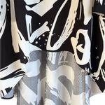 NWT IC by Connie K Black White Abstract High Low Hem Tunic Dress / Top Medium Photo 4