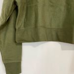 Abound Women’s Long Sleeve Cropped Fleece Pullover Olive Night Size Medium NWT Photo 2