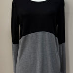 Crosby Black and Gray Long Sleeve Lightweight Sweater Size M Photo 0