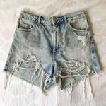 Topshop Ripped Denim Mom Shorts Photo 0