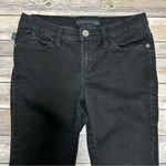 Rock & Republic Rock Republic Black Slim Straight Leg Ankle Cropped Kendall Flap Button Jeans 8 Photo 1