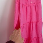 Old Navy Womens Smocked Tiered Midi Dress Size L Stretch Cottagecore Peasant Photo 6