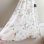 NWT Lulus Romantic Possibilities‎ White Pink Floral Print Maxi Dress Size Large Photo 7