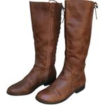 Jessica Simpson  Brown Leather Back lace up Riding Boots. SZ. 7M. Photo 2
