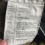 Current/Elliott  Women's Ankle Skinny Coated Jeans Army Dirty Paws size 23 Photo 10