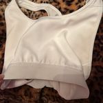 Adidas  White Compression Womens Racerback Sports Bra Photo 3