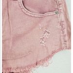 American Eagle ✨AE Pink Low Rise Stretch Denim Booty Shorts✨ Photo 6