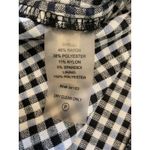 Calvin Klein  Black White Gingham Dress Ruffle Sleeve Career‎ Party Photo 5