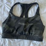 Athleta Unpadded Green/Black Camo Print Contender Sports Bra SIZE SMALL Photo 4