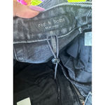 Rag and Bone  Black Denim Zip Skirt Size 8 NEW without tags Photo 6