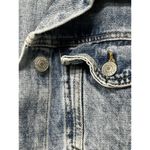 Free People Women's Rumors Cropped Denim Jean Jacket - Light Wash / Size Small Photo 3