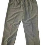 Alfred Dunner  black & white Pull on ankle length pants  Elastic size 24W Exc Con Photo 6