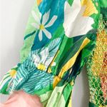 Farm Rio Vintage Toucans Smocked Peplum Top Medium Photo 5