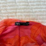 ZARA Pink and Orange Floral Accessory Photo 1
