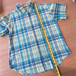 Vintage Bobbie Brooks Sz M 100% Cotton Dragonfly Button Up Green/Blue Plaid Blue Size M Photo 11