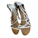 American Eagle  white straps flat sandals size 12 Photo 5