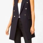 Club Monaco  Selska Black Vest Sleeveless Long-Length Mini Dress Size XS Women's Photo 0