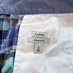 LL Bean Green Blue Plaid Madras PatchworkFavorite Fit Bermuda Shorts Size 10 Photo 11