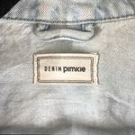 Pimkie Womens Denim Jacket Vintage Retro Trucker Distressed Light Wash L Photo 2