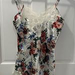 Victoria's Secret Vtg Victoria’s Secret Gold Label Satin Slip Dress Size Small Floral with Lace Photo 0