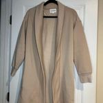 Olive & Oak Anthropologie  Tan Open Front Longline Lounge Duster Photo 0
