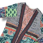 Soft Surroundings Draped Oversized Kimono Jacket Cardigan Floral Bohemian SZ M Photo 0