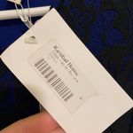 YA Los Angeles NEW  women’s electric blue black lace cap sleeve flare skirt dress Photo 4