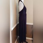 Black Jersey Knit Halter Maxi Dress Braided Belt by Fervour From Modcloth 1X Photo 2