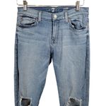 7 For All Mankind Ankle Skinny Distressed Ripped Jeans Women's Photo 2