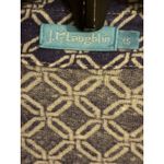 J. McLaughlin  Blue Geometric Print Button Down Shirt XS Linen Blend Photo 1