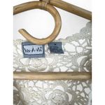 Vintage 90's | M | Cardigan Sweater Crochet Knit Lace Cream Womens 1990's Size M Photo 2