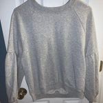 Aerie Gray Balloon Sleeve Shirt Photo 0