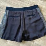 Rebecca Taylor NEW  Sequins Silk Tuxedo Pockets Shorts Sz 4 Photo 7