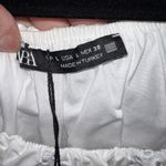 ZARA  White Off-Shoulder Eyelet Crop Top Photo 3