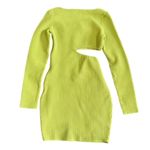 Princess Polly  Giana Long Sleeve Mini Dress in Green, Size M/L​ Photo 4