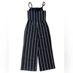 Cupcakes and Cashmere Womens Navy Green Striped Jumpsuit Size 2 NWT Photo 5