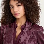 Cinq a Sept Faye Floral Jacquard Blazer In Dark Fig 6 Purple Photo 3