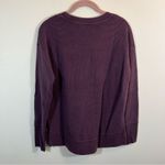 Athleta Coaster Luxe Waffle Sweatshirt Maroon Small Photo 10