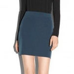 Milly  NWT Italian Cady Modern Mini‎ Skirt in Peacock. Size 10 Photo 0