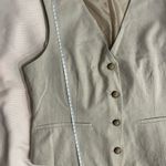 Topshop Beige Button-Up Vest Photo 12