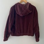 American Eagle  Corduroy Maroon Zip Up Jacket | Size Medium Photo 4