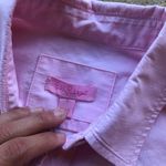 Lilly Pulitzer  Pink Button Down Chambray Shirt Photo 1