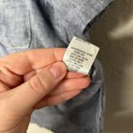 CP Shades  Womens Minimalist Linen Button-Up Tie Front Shirt Small Photo 7