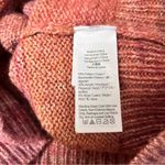 J.Crew  Sweater Women Small Pink Oversized Collar Zip Ombre Knit Coastal Coquette Photo 4