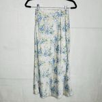 Forever 21  Skirt Size XS A-Line Long Floral Print Satin Side Zip Photo 3