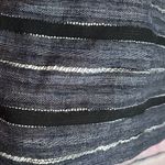 PURE JILL LAGENLOOK KNIT STRIPED WIDE NECK LIGHTWEIGHT BLOUSE MEDIUM Blue Photo 5